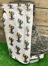 Load image into Gallery viewer, Sunset Desert Cactus Baby Blanket
