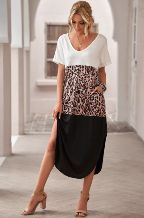 Leopard shops casual dress