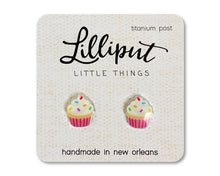 Load image into Gallery viewer, Birthday Cupcake Earrings
