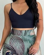 Load image into Gallery viewer, Cami Crop Top &amp; Tropical Print Maxi Skirt Set
