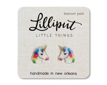 Load image into Gallery viewer, Rainbow Unicorn Earrings
