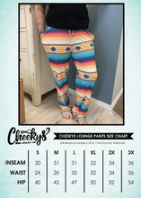 Load image into Gallery viewer, Ponderosa Aztec Lounge Pants in Turquoise &amp; Mustard
