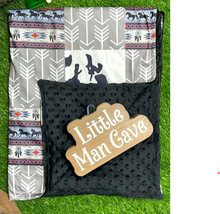 Load image into Gallery viewer, Broncos &amp; Aztec Baby Blanket
