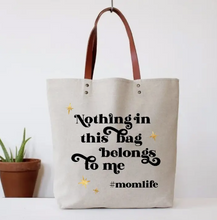 Load image into Gallery viewer, Hashtag Mom Life tote Bag
