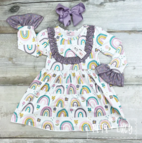 Rainbow Flower Dress